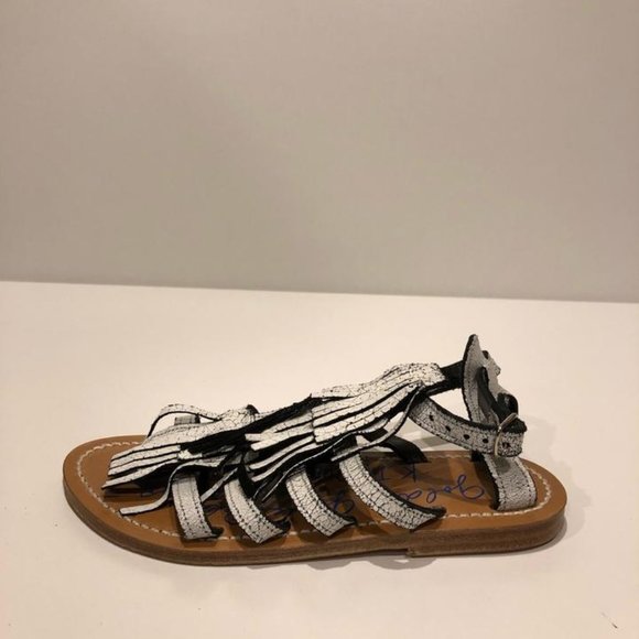 Golden Goose Fringe Leather Flat Sandal 35EU NEW - Picture 1 of 5